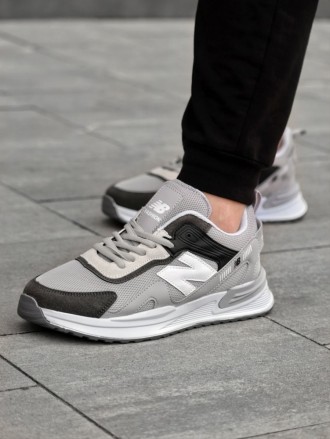 Кросівки New Balance текстиль/замш/шкіра колір сірий, чорний. Київ. фото 1 Кросівки New Balance текстиль/замш/шкіра колір сірий, чорний. Київ. фото 1