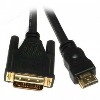 Кабель Viewcon (VD066-3M) HDMI-DVI (18+1) M/M, 3м. Харьков. фото 1 Кабель Viewcon (VD066-3M) HDMI-DVI (18+1) M/M, 3м. Харьков. фото 1