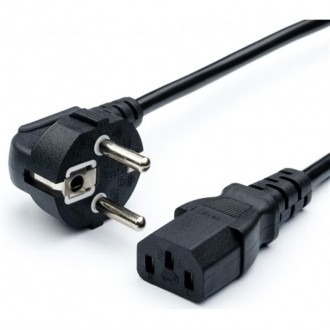 Кабель живлення для ПК Atcom CEE 7/7 - IEC C13 1.2м 0.5мм. Харьков. фото 1 Кабель живлення для ПК Atcom CEE 7/7 - IEC C13 1.2м 0.5мм. Харьков. фото 1