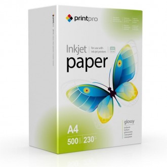 Фотопапiр PrintPro глянсовий 230г/м2 A4 500арк. (PGE230500A4). Харків. фото 1 Фотопапiр PrintPro глянсовий 230г/м2 A4 500арк. (PGE230500A4). Харків. фото 1