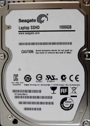 Накопичувач HDD 2.5" SATA 1Tb Seagate Solid State Hybrid SATA III, 64Mb (ST1000L. Харків. фото 1 Накопичувач HDD 2.5" SATA 1Tb Seagate Solid State Hybrid SATA III, 64Mb (ST1000L. Харків. фото 1