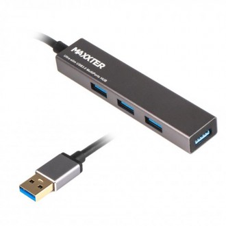 Концентратор USB 3.0 Maxxter 4хUSB3.0 Dark Grey (HU3A-4P-02). Харьков. фото 1 Концентратор USB 3.0 Maxxter 4хUSB3.0 Dark Grey (HU3A-4P-02). Харьков. фото 1