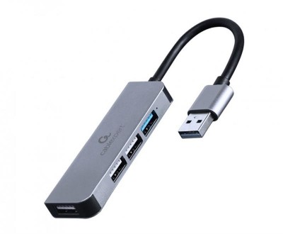 Концентратор USB Cablexpert 1xUSB3.1, 3хUSB2.0, метал, Grey (UHB-U3P1U2P3-01). Харьков. фото 1 Концентратор USB Cablexpert 1xUSB3.1, 3хUSB2.0, метал, Grey (UHB-U3P1U2P3-01). Харьков. фото 1