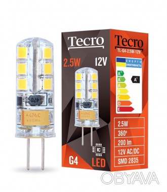 Лампа світлодіодна Tecro 2.5W G4 2700K (TL-G4-2.5W-12V)