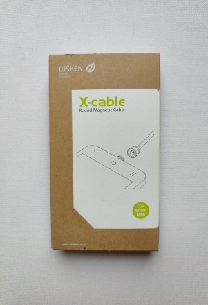Кабель магнитный универсальный "Wsken Round 2.1A" Micro-USB коннектор / цвет Сер. Одесса. фото 1 Кабель магнитный универсальный "Wsken Round 2.1A" Micro-USB коннектор / цвет Сер. Одесса. фото 1