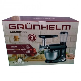 Кухонний комбайн Grunhelm GKM0016B 1500 Вт чорний. . фото 10 Кухонний комбайн Grunhelm GKM0016B 1500 Вт чорний
Кухонний комбайн Grunhelm GKM0. . фото 10