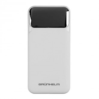 Повербанк Power bank Grunhelm GP-10WQC 10000 mAh белый. Киев. фото 1 Повербанк Power bank Grunhelm GP-10WQC 10000 mAh белый. Киев. фото 1