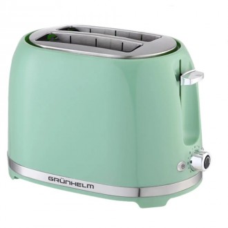 Тостер Grunhelm GTR018G 850 Вт бірюзовий. Київ. фото 1 Тостер Grunhelm GTR018G 850 Вт бірюзовий. Київ. фото 1