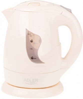 Електрочайник Adler AD 08 beige 1 л бежевий. Київ. фото 1 Електрочайник Adler AD 08 beige 1 л бежевий. Київ. фото 1