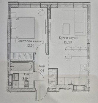 Продам 1-к квартира плюс кухня-студія, АГО, Ковалівка. Верхняя Ковалевка. фото 4 Продається 1-к квартира плюс кухня-студія в чудовому районі, біля річки по вулиц. Верхняя Ковалевка. фото 4