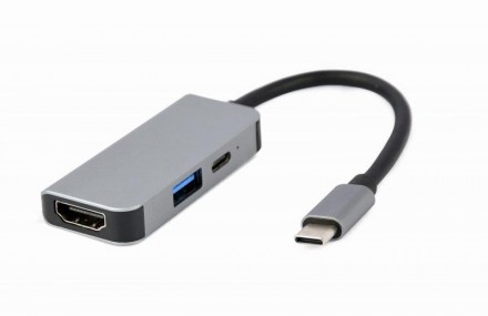 Док-станція Cablexpert USB-C 3-в-1 (A-CM-COMBO3-02) USB/HDMI/PD. Харків. фото 1 Док-станція Cablexpert USB-C 3-в-1 (A-CM-COMBO3-02) USB/HDMI/PD. Харків. фото 1