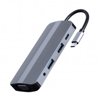 Док-станція Cablexpert USB-C 8-в-1 (A-CM-COMBO8-02) USB 3.0/HDMI//VGA/PD/картрид. Харків. фото 1 Док-станція Cablexpert USB-C 8-в-1 (A-CM-COMBO8-02) USB 3.0/HDMI//VGA/PD/картрид. Харків. фото 1