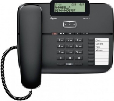 Провiдний телефон Gigaset DA810A Black (S30350-S214-N101). Харків. фото 1 Провiдний телефон Gigaset DA810A Black (S30350-S214-N101). Харків. фото 1