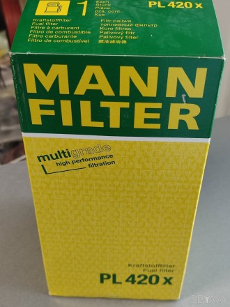 Фільтр палив. груб. очищ. PL 420Х ЗАЗ А08 I-VAN (1000053558 WEICHAI) вир-во MANN. Пісочин. фото 1