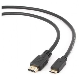 Кабель Cablexpert HDMI - mini-HDMI V 1.4 (M/M) 3 м чорний (CC-HDMI4C-10) (Код то. Харьков. фото 1 Кабель Cablexpert HDMI - mini-HDMI V 1.4 (M/M) 3 м чорний (CC-HDMI4C-10) (Код то. Харьков. фото 1