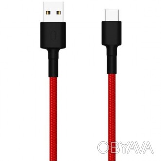 Кабель Xiaomi Mi Braided USB to Type-C 1m Red (SJV4110GL) (Код товару:40271)