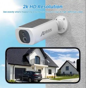 Акція! Вулична Wi-Fi IP камера ANRAN C3 2K 3MP із сонячною панеллю, нічною підсв. Ивано-Франковск. фото 1 Акція! Вулична Wi-Fi IP камера ANRAN C3 2K 3MP із сонячною панеллю, нічною підсв. Ивано-Франковск. фото 1