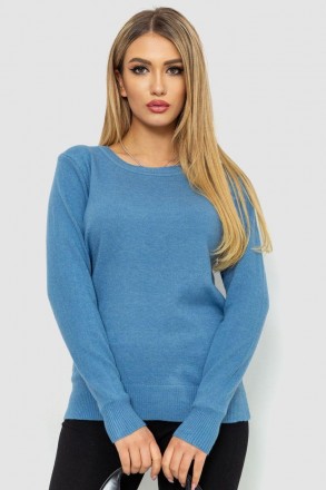 РОЗПРОДАЖ! Кофта жіноча однотонна повсякденна, колір джинс, 244R2033. Одесса. фото 1 РОЗПРОДАЖ! Кофта жіноча однотонна повсякденна, колір джинс, 244R2033. Одесса. фото 1