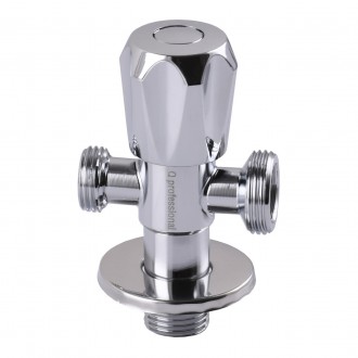 Кран вентильний кутовий Professional 1/2″X1/2″X3/4″ NV-QP555. Чернігів. фото 1 Кран вентильний кутовий Professional 1/2″X1/2″X3/4″ NV-QP555. Чернігів. фото 1
