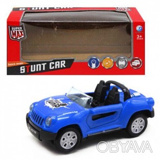 РОЗПРОДАЖ! Легкова машинка "Stunt car", синя