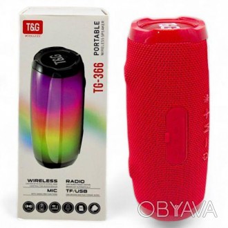 РОЗПРОДАЖ! Колонка bluetooth, від акумулятора, підсвічування, type-C, TF-картка,
