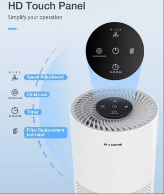 Акція! Очисник повітря BlitzHome BH-AP1C Air Purifier. . фото 10 Очисник повітря BlitzHome BH-AP1C Air Purifier.
* Характеристики та опис:
. . фото 10
