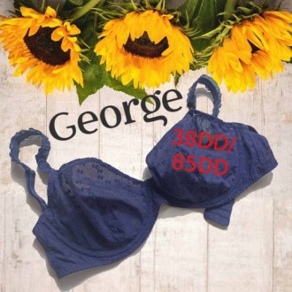 George 38DD/85DD Бюстгальтер мягкий косточка сеточка чернильный. Чернигов. фото 1 George 38DD/85DD Бюстгальтер мягкий косточка сеточка чернильный. Чернигов. фото 1