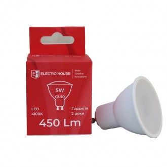 LED лампа MR16 5Вт GU10 4100К 450 Лм 165-265 В. Кривой Рог. фото 1 LED лампа MR16 5Вт GU10 4100К 450 Лм 165-265 В. Кривой Рог. фото 1
