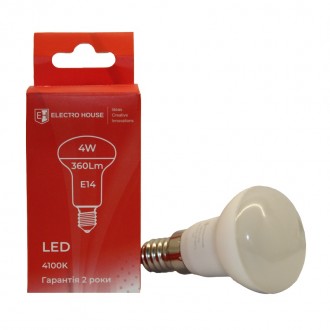 LED лампа R39 4Вт E14 4100К 360 Лм 180-260 В. Кривой Рог. фото 1 LED лампа R39 4Вт E14 4100К 360 Лм 180-260 В. Кривой Рог. фото 1
