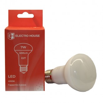 LED лампа R63 7Вт E27 4100К 630Лм 180-260 В. Кривой Рог. фото 1 LED лампа R63 7Вт E27 4100К 630Лм 180-260 В. Кривой Рог. фото 1