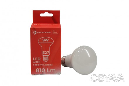LED лампа R63 9Вт E27 4100К 810 Лм 165-265 В