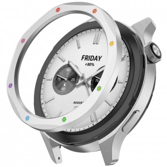 Безель металевий для смарт годинника Xiaomi Watch S3/S4 Silver-multicolor + захисне скло. Запоріжжя. фото 1 Безель металевий для смарт годинника Xiaomi Watch S3/S4 Silver-multicolor + захисне скло. Запоріжжя. фото 1