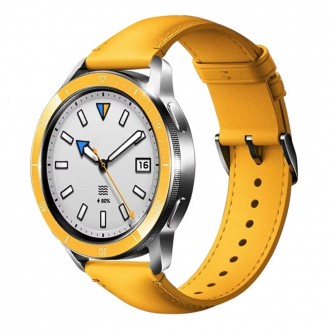 Ремінець шкіряний для годинника Xiaomi Watch 2/ 2Pro/ S4/ S3/ S2/ S1 22 мм Yellow. Запоріжжя. фото 1 Ремінець шкіряний для годинника Xiaomi Watch 2/ 2Pro/ S4/ S3/ S2/ S1 22 мм Yellow. Запоріжжя. фото 1
