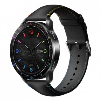 Ремінець шкіряний для годинника Xiaomi Watch 2/ 2Pro/ S4/ S3/ S2/ S1 22 мм Black-rainbow. Запоріжжя. фото 1 Ремінець шкіряний для годинника Xiaomi Watch 2/ 2Pro/ S4/ S3/ S2/ S1 22 мм Black-rainbow. Запоріжжя. фото 1