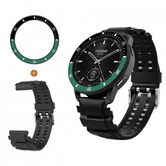 Безель Black-green та силіконовий ремінець для смарт годинника Xiaomi Watch S3/S4. Запоріжжя. фото 1 Безель Black-green та силіконовий ремінець для смарт годинника Xiaomi Watch S3/S4. Запоріжжя. фото 1