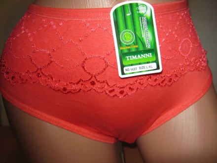 Трусики женские Timanni бамбук с кружевом по верху размеры L/XL (48-50) и XL/XX. Кам'янське. фото 1 Трусики женские Timanni бамбук с кружевом по верху размеры L/XL (48-50) и XL/XX. Кам'янське. фото 1