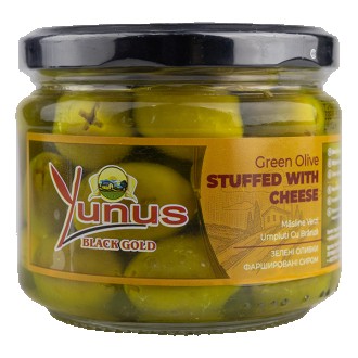 Оливки Yunus фаршировані сиром, 290г. Бровари. фото 1 Оливки Yunus фаршировані сиром, 290г. Бровари. фото 1
