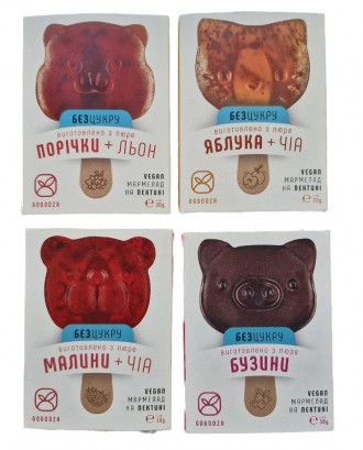 Мармелад желейка в виде зверюшек Gogodza 35 г, на пектине. Бровары. фото 1