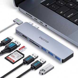 Адаптер GIISSMO MacBook, концентратор USB-C з Thunderbolt 3, 4K HDMI, 3 порти US. Кропивницкий. фото 1 Адаптер GIISSMO MacBook, концентратор USB-C з Thunderbolt 3, 4K HDMI, 3 порти US. Кропивницкий. фото 1