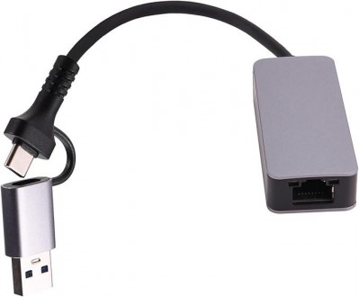 Адаптер Ethernet 2,5 Гбіт Type-C USB 3.0 на RJ45 LAN 2500 Мбіт/с, високошвидкісн. Кропивницький. фото 1 Адаптер Ethernet 2,5 Гбіт Type-C USB 3.0 на RJ45 LAN 2500 Мбіт/с, високошвидкісн. Кропивницький. фото 1
