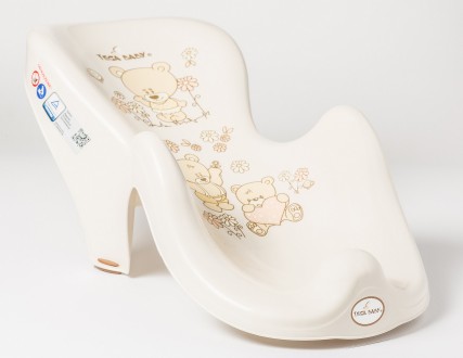 Гірка для купання Tega Baby антиковзна Ведмедик бежевий. Одеса. фото 1