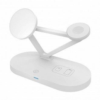 Зарядний пристрій бездротови 3in1 Magnetic wireless charger JYD-WC126 5-15W біли. Київ. фото 1 Зарядний пристрій бездротови 3in1 Magnetic wireless charger JYD-WC126 5-15W біли. Київ. фото 1