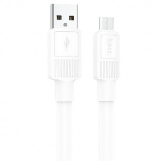 Кабель HOCO Micro USB Solid charging data cable X84 1 метр білий. Київ. фото 1 Кабель HOCO Micro USB Solid charging data cable X84 1 метр білий. Київ. фото 1