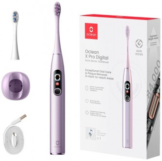 Електрична зубна щітка Oclean X Pro Digital (6970810553475) фіолетова. Київ. фото 1 Електрична зубна щітка Oclean X Pro Digital (6970810553475) фіолетова. Київ. фото 1