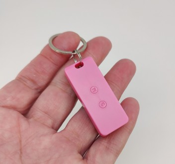 Часы-брелок электронные (розовые), длина корпуса 4,80 см., ширина 1,90 см., толщ. . фото 5