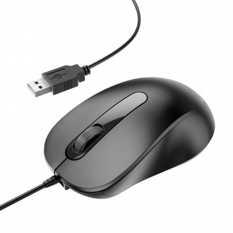 Стильная компьютерная мышь проводная классическая USB Borofone BG4 для дома. Одесса. фото 1 Стильная компьютерная мышь проводная классическая USB Borofone BG4 для дома. Одесса. фото 1
