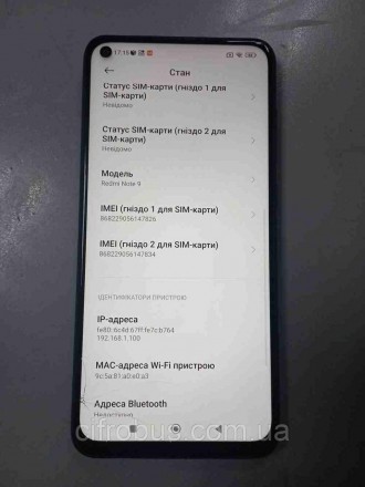 Мобільний телефон смартфон Б/У Xiaomi Redmi Note 9 3/64Gb. Київ. фото 1 Мобільний телефон смартфон Б/У Xiaomi Redmi Note 9 3/64Gb. Київ. фото 1