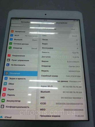 Планшет планшетный компьютер Б/У Apple iPad mini Wi-Fi + Cellular 16GB. Киев. фото 1 Планшет планшетный компьютер Б/У Apple iPad mini Wi-Fi + Cellular 16GB. Киев. фото 1