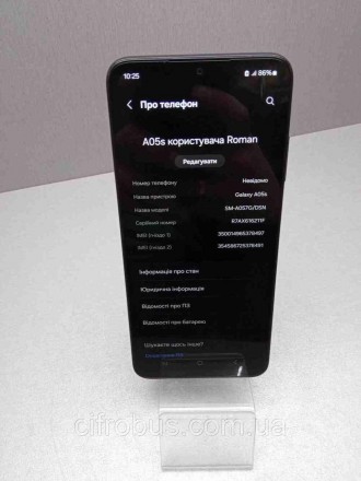 Мобильный телефон смартфон Б/У Samsung Galaxy A05s 4/64GB. Киев. фото 1 Мобильный телефон смартфон Б/У Samsung Galaxy A05s 4/64GB. Киев. фото 1