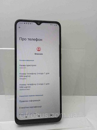 Мобильный телефон смартфон Б/У Motorola Moto E13 8/128GB. Киев. фото 1 Мобильный телефон смартфон Б/У Motorola Moto E13 8/128GB. Киев. фото 1